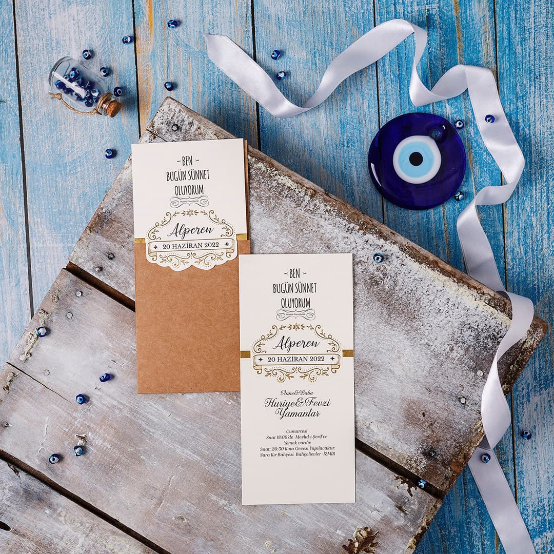 Asker selami mavi sünnet davetiyesi