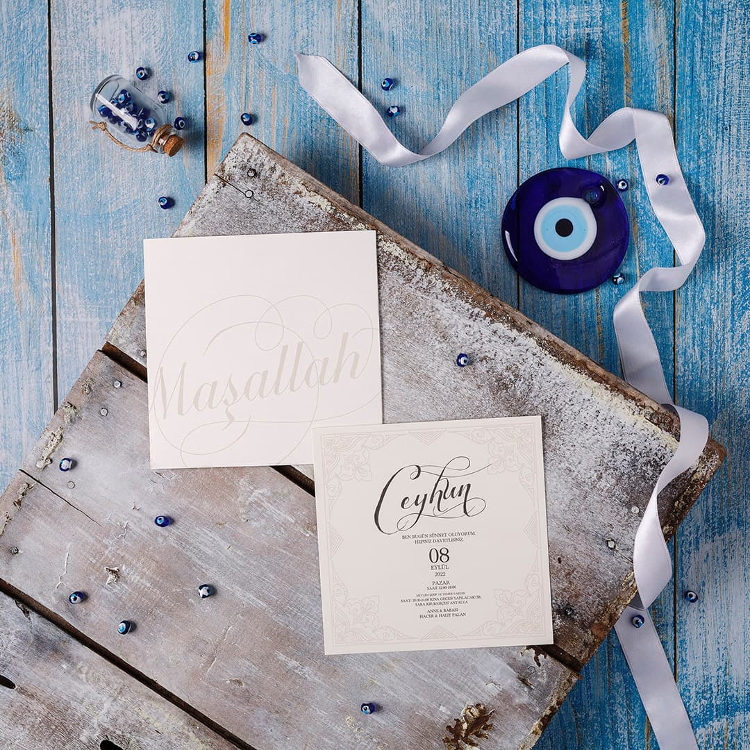 Fotoğraflı ani davetiyesi sünnet davetiyesi