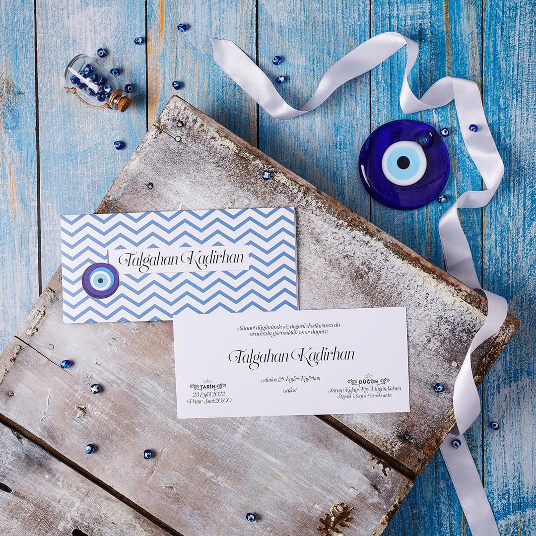 Trenli şirin yolculuk sünnet davetiyesi