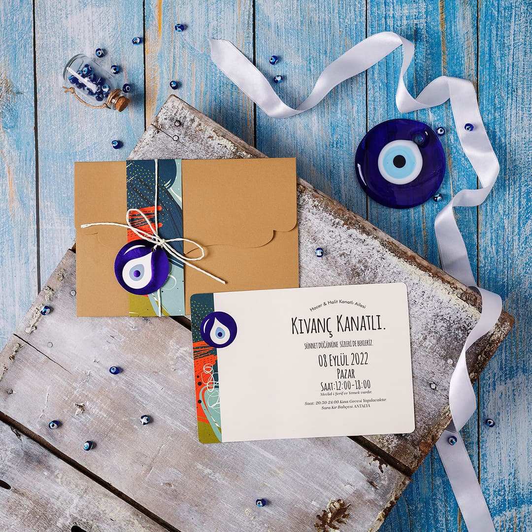 Çiçek bahcesi tasarim sünnet davetiyesi