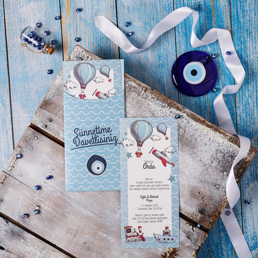 Asil siyah kadife lüks sünnet davetiyesi